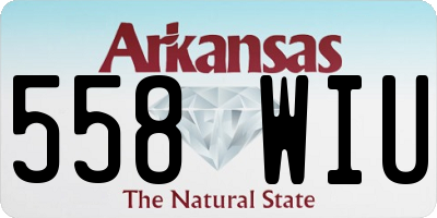 AR license plate 558WIU