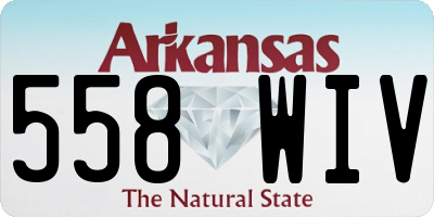 AR license plate 558WIV