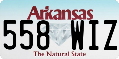 AR license plate 558WIZ