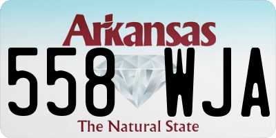 AR license plate 558WJA
