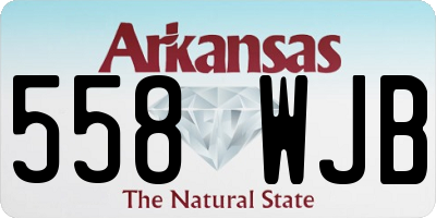 AR license plate 558WJB