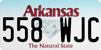 AR license plate 558WJC