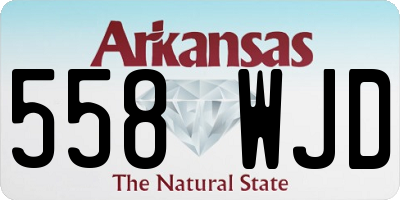 AR license plate 558WJD
