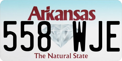 AR license plate 558WJE