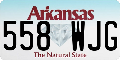 AR license plate 558WJG