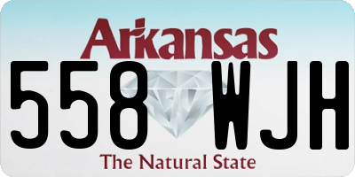 AR license plate 558WJH
