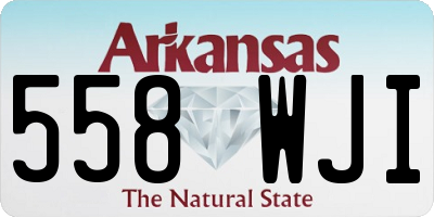 AR license plate 558WJI