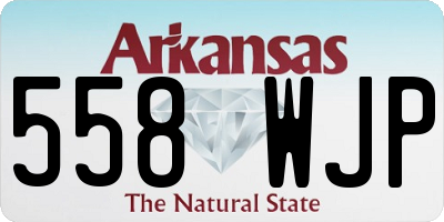 AR license plate 558WJP