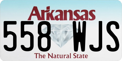 AR license plate 558WJS