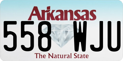 AR license plate 558WJU