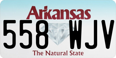 AR license plate 558WJV