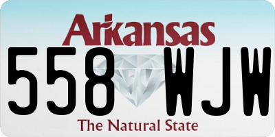AR license plate 558WJW