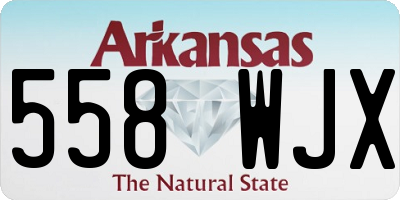 AR license plate 558WJX