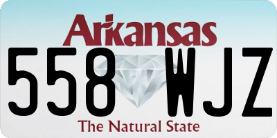 AR license plate 558WJZ