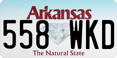 AR license plate 558WKD