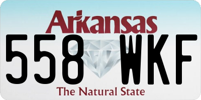 AR license plate 558WKF