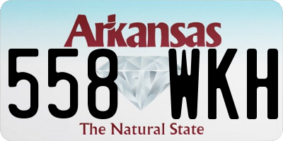AR license plate 558WKH