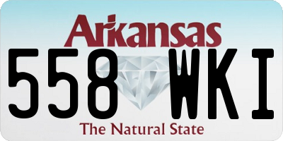 AR license plate 558WKI