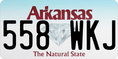 AR license plate 558WKJ