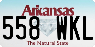 AR license plate 558WKL