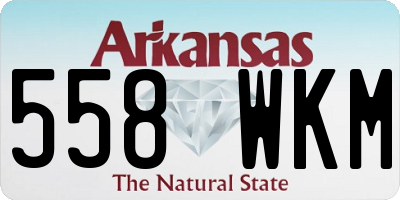 AR license plate 558WKM