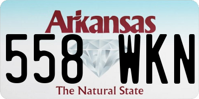 AR license plate 558WKN