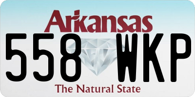 AR license plate 558WKP