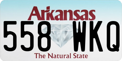 AR license plate 558WKQ