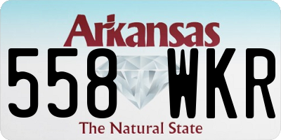 AR license plate 558WKR