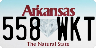 AR license plate 558WKT