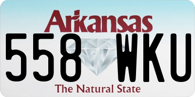 AR license plate 558WKU