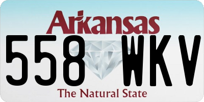 AR license plate 558WKV