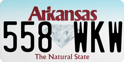 AR license plate 558WKW