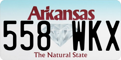AR license plate 558WKX