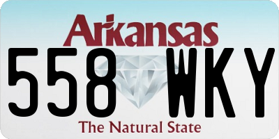 AR license plate 558WKY