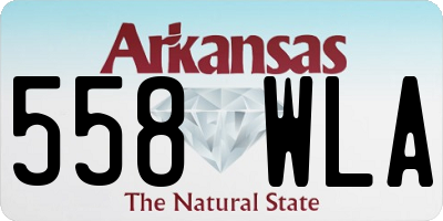 AR license plate 558WLA