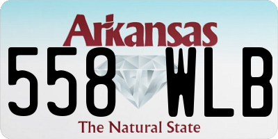 AR license plate 558WLB