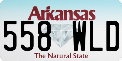 AR license plate 558WLD