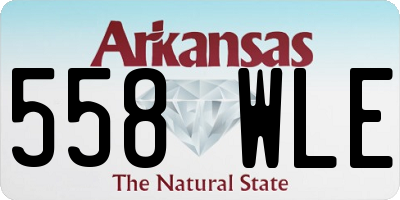 AR license plate 558WLE