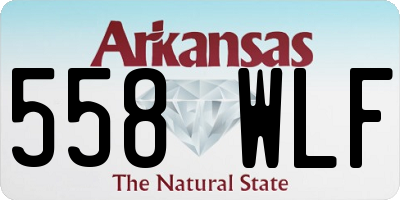AR license plate 558WLF