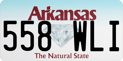 AR license plate 558WLI