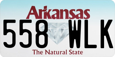 AR license plate 558WLK