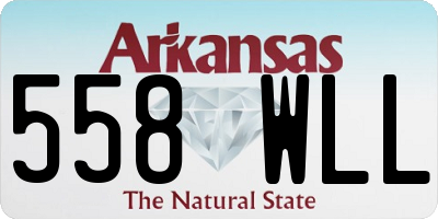 AR license plate 558WLL