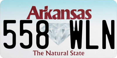AR license plate 558WLN
