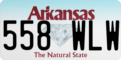 AR license plate 558WLW