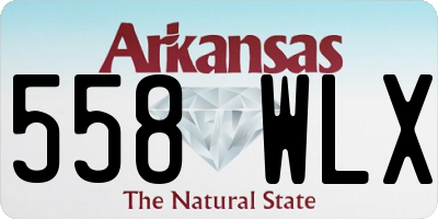 AR license plate 558WLX