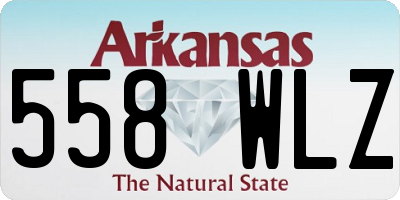 AR license plate 558WLZ