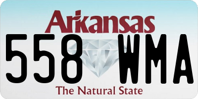 AR license plate 558WMA