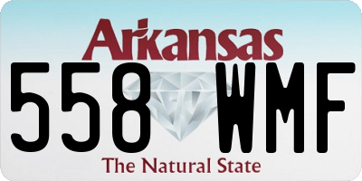 AR license plate 558WMF