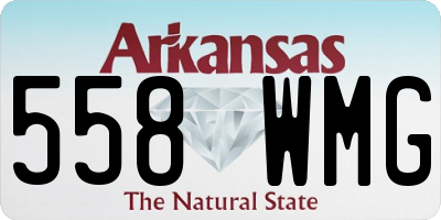 AR license plate 558WMG